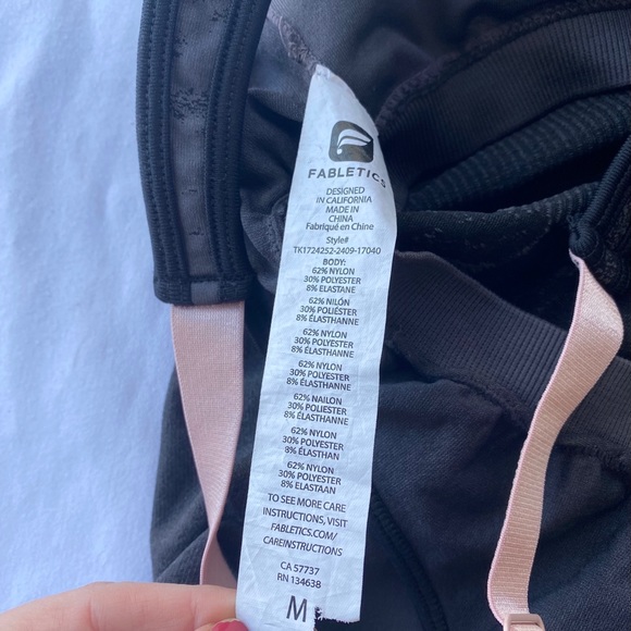 Fabletics Performance Tank Built in Bra Racerback - Picture 5 of 6